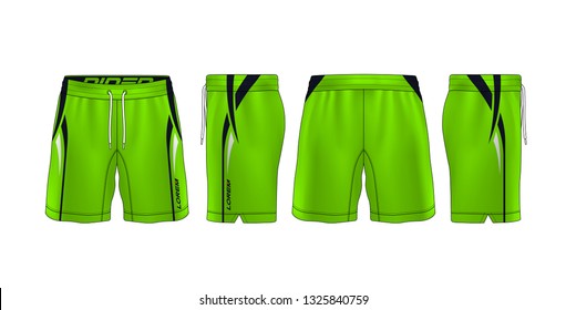 sport shorts design template,pants fashion vector illustration.