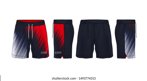 Sport Shorts Design Template,pants Fashion Vector Illustration.