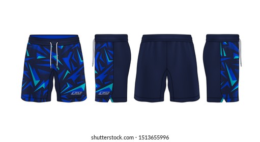 sport shorts design template,pants fashion vector illustration.