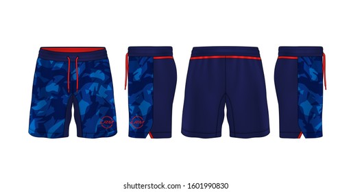 sport shorts design template,pants fashion vector illustration.