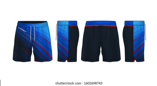 Sport Shorts Design Template,pants Fashion Vector Illustration.