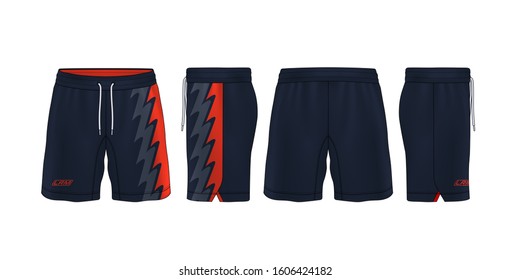 sport shorts design template,pants fashion vector illustration.