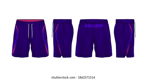 sport shorts design template,pants fashion vector illustration.