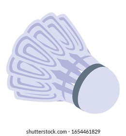 Sport shuttlecock icon. Isometric of sport shuttlecock vector icon for web design isolated on white background