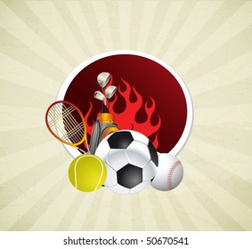 señal deportiva sobre el fondo