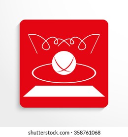 Sport signs. Gymnastics. Vector icon.
