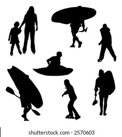 Sport silhouettes