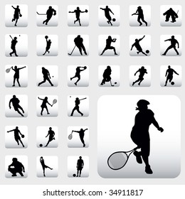 sport silhouettes