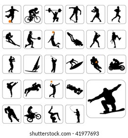 sport silhouettes