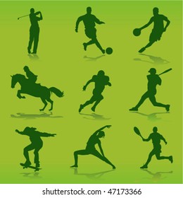 sport silhouettes