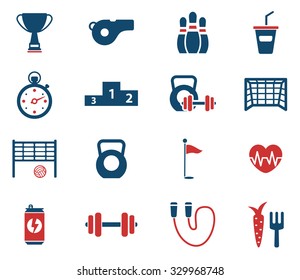 Sport simply vector icon set
