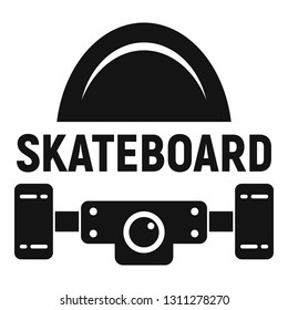 Sport skateboard logo. Simple illustration of sport skateboard vector logo for web design isolated on white background