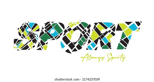 sport slogan text print , Sport alphabet font. Fast speed effect dynamic letters and numbers. Stock vector typescript for your typography design.