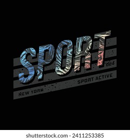 sport slogan typography graphic design casual t shirt vector illustration