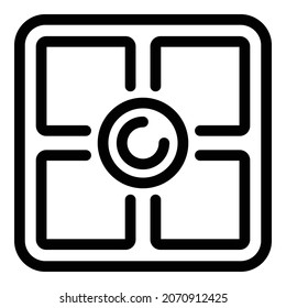 Sport smart scales icon. Outline sport smart scales vector icon for web design isolated on white background