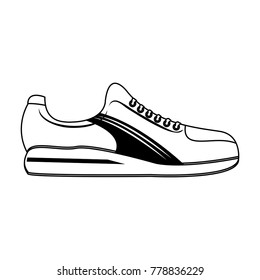 Sport sneaker isolated