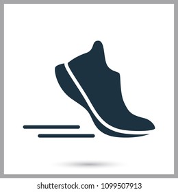 Sport sneaker simple icon