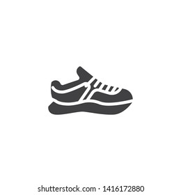 Sport sneaker vector icon. filled flat sign for mobile concept and web design. sport running shoe glyph icon. Symbol, logo illustration. Vector graphics