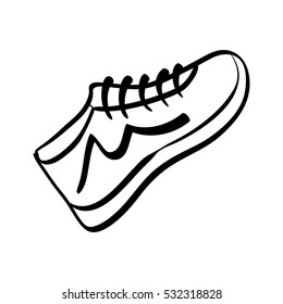 Sport sneakers accesorie icon vector illustration graphic design