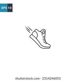 Sport sneakers outline icon Vector illustration