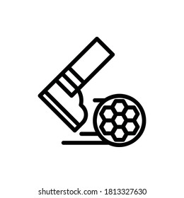 Sport, Soccer, Football Icon Logo Illustration Vector Isolated. Back to School and Science Icon Set. Editable Stroke and Pixel Perfect.