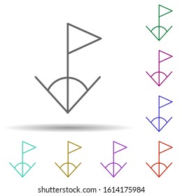 sport, soccer multi color style icon. Simple thin line, outline vector of sport icons for ui and ux, website or mobile application