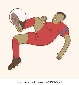 Sport soccer player theme elements vector,eps