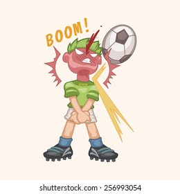Sport soccer player theme elements vector,eps