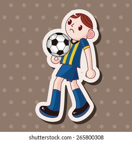 Sport soccer player theme elements vector,eps