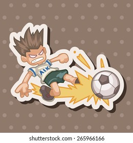 Sport soccer player theme elements vector,eps