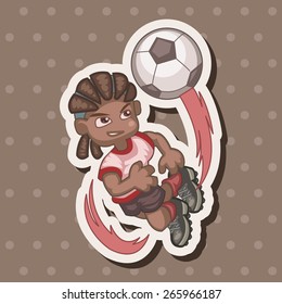Sport soccer player theme elements vector,eps