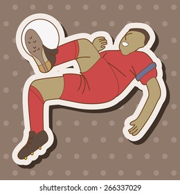Sport soccer player theme elements vector,eps