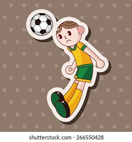 Sport soccer player theme elements vector,eps