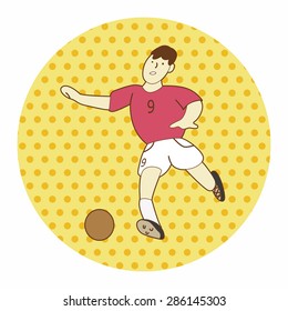 Sport soccer player theme elements vector,eps