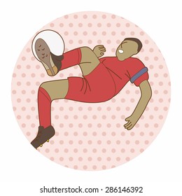 Sport soccer player theme elements vector,eps
