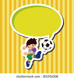 Sport soccer player theme elements vector,eps