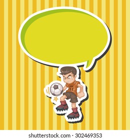 Sport soccer player theme elements vector,eps