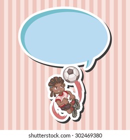 Sport soccer player theme elements vector,eps