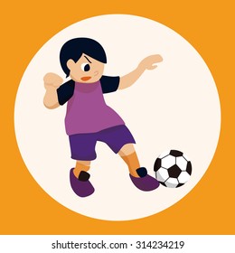 Sport soccer player theme elements vector,eps