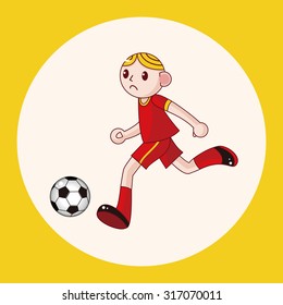 Sport soccer player theme elements vector,eps