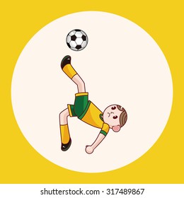 Sport soccer player theme elements vector,eps