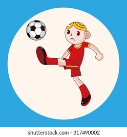 Sport soccer player theme elements vector,eps