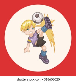 Sport soccer player theme elements vector,eps