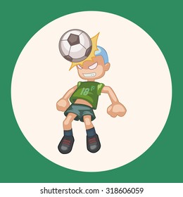 Sport soccer player theme elements vector,eps