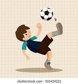 Sport soccer player theme elements vector,eps