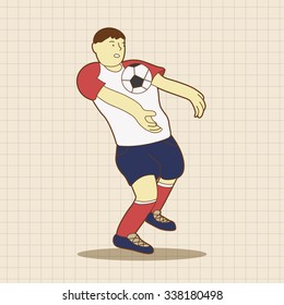 Sport soccer player theme elements vector,eps