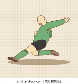 Sport soccer player theme elements vector,eps