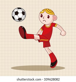 Sport soccer player theme elements vector,eps