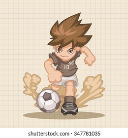 Sport soccer player theme elements vector,eps