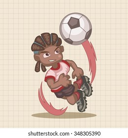 Sport soccer player theme elements vector,eps